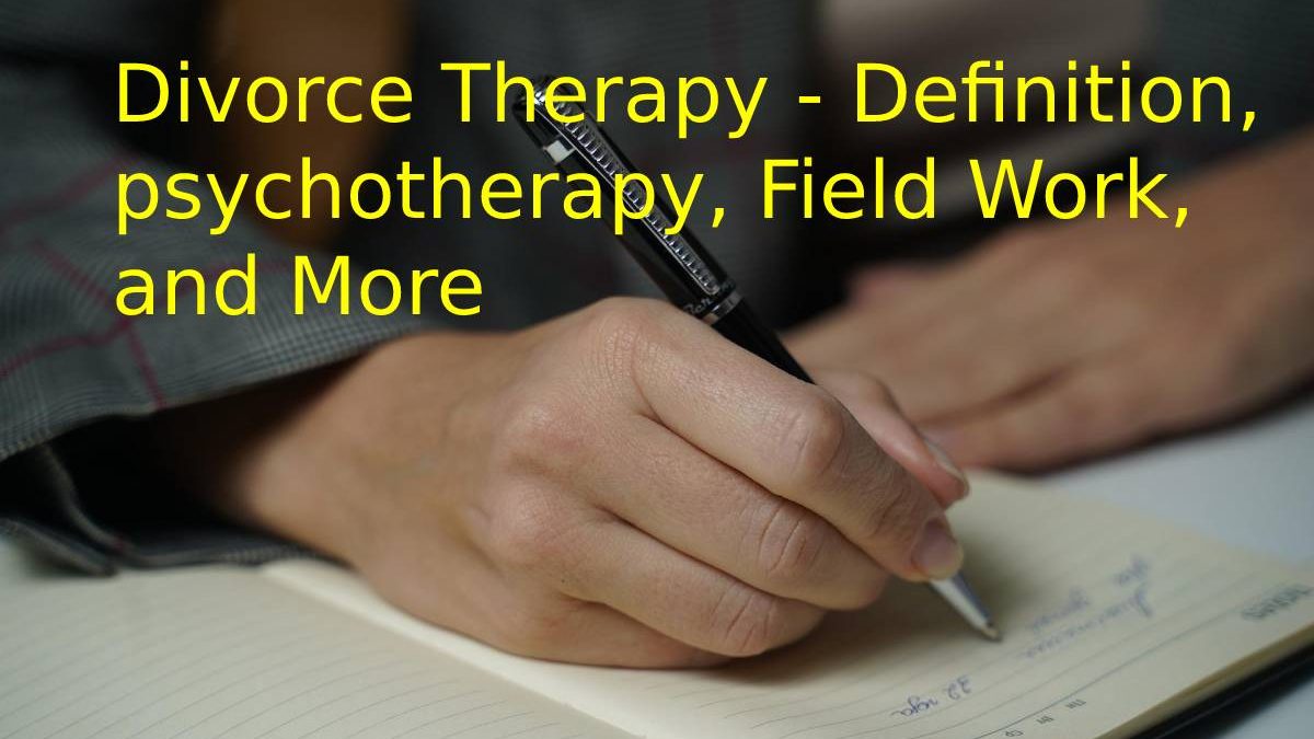 Divorce Therapy – Definition, psychotherapy, Field Work, and More